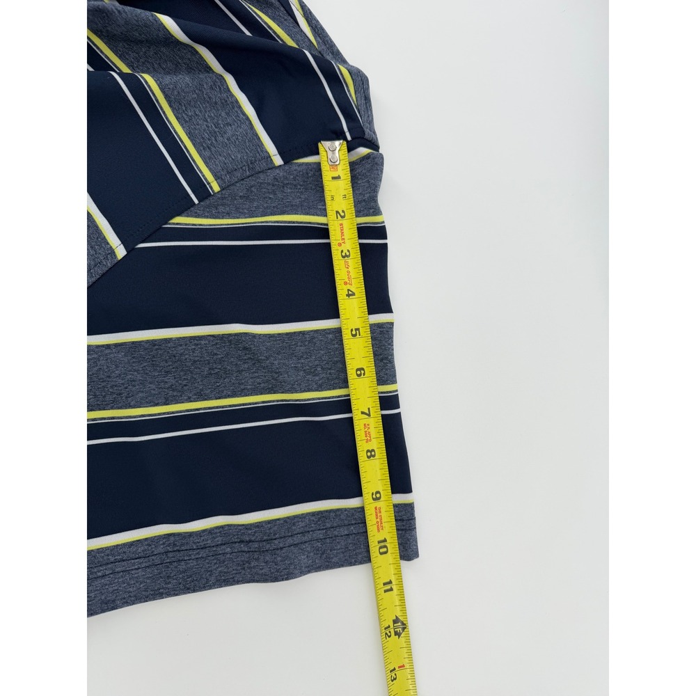 Tommy Armour Dri Logic Polo Lot of 2 Mens Lg Golf Performance Green Striped - Picture 4 of 4